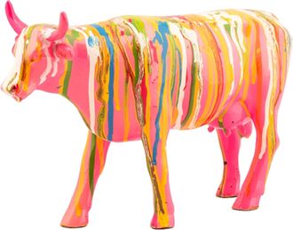 Schubiger M&ouml;bel Skulptur Bunte Kuh Pink