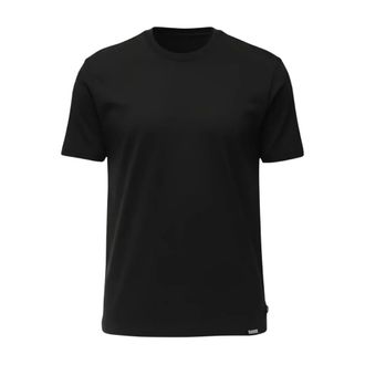 Dsquared2 Tops, Heren, Zwart, M, Katoen, Crew Neck Katoenen T-shirt