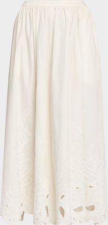 Cinq &agrave; Sept Espe Paisley Bloom Midi Skirt