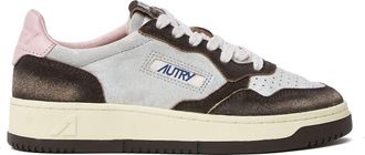 Autry Silver Mustang Sugar Suede Sneakers