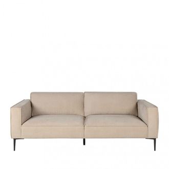 DRAWER Sof&aacute; de 3 plazas de tela - Beige