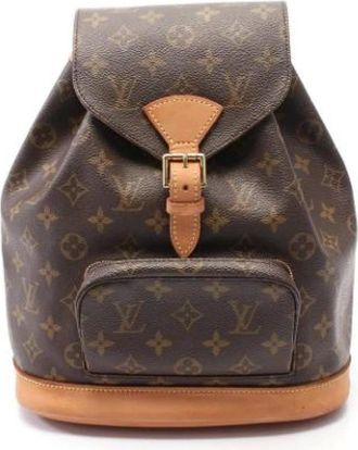 Louis Vuitton Pre-owned Backpacks, female, Brown, Size: ONE SIZE Pre-owned Canvas backpacks