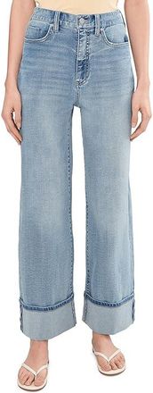 Liverpool L.A. Morgan High-Rise Cuffed Wide Leg Jeans 30 Inseam Womens Jeans Rincon Beach : 14 30, Cotton/Denim/Elastane