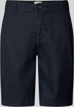 Casual Friday Casual Friday Leinen Shorts mit Eingrifftaschen Modell PANDRUP in Marine, Gr&ouml;&szlig;e XXL