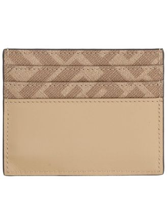 Fendi Leather Card Case - Beige