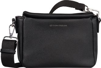 Tom Tailor Umh&auml;ngetasche TOM TAILOR Rella, Damen, Gr. B/H/T: 22cm x 15cm x 7cm, schwarz, Polyurethan, clean, gepflegt, unifarben, Taschen Umh&auml;ngetasche, aus fein