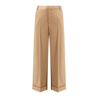 Valentino Heren, Broeken, Beige, Maat: L Wol