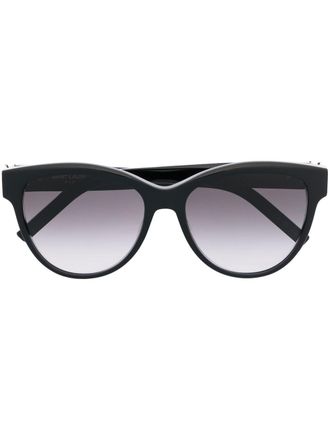 Saint Laurent Eyewear round-frame sunglasses - women - Acetate - 55 - Black