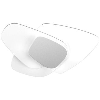 Top-Light Top-light - Plafoniera vetro top light strategy 1196 plm e27 led lampada soffitto parete moderna, finitura metallo grigio