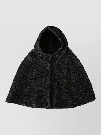 Dolce & Gabbana wool tweed hooded scarf