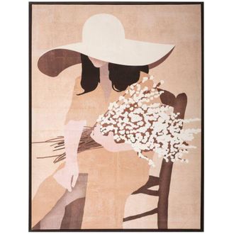 Atmosphera Atmosphera - Lienzo Estampado &laquo;portrait&raquo; Enmarcado 58 X 78 Cm Cr&eacute;ateur DInt&eacute;rieur