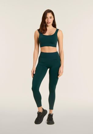 Freddy Leggings Seamless 7/8 con Vita Alta e Inserti in Costina