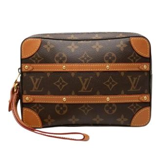 Louis Vuitton Pre-owned Soft Trunk - Dames - Pre-owned - Bruin - Maat: ONE Size Leer