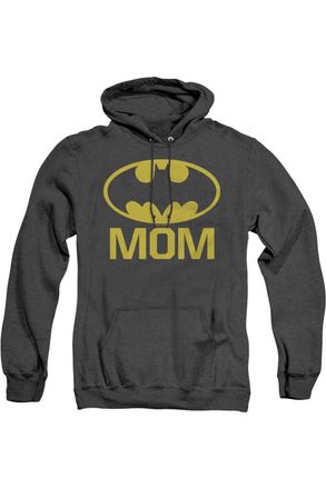 Gildan Batman Bat Mom Adult Heather Hoodie / Hooded Sweatshirt