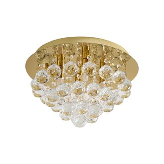 Lindby L&aacute;mpara De Techo gillion En Dorado Cristal - Lindby