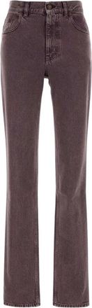 Chlo&eacute; Straight Jeans - Dames - Bootcut Jeans - Paars - W27 - Katoen - Jeans