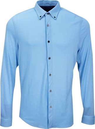 Lords of Harlech Shawn Merino Shirt in Blue at Nordstrom, Size Xx-Large