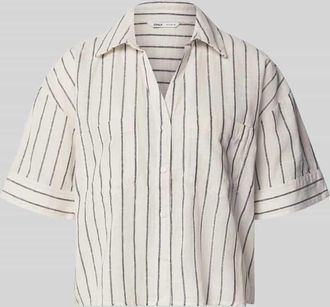 Only Regular Fit Hemdbluse aus reiner Baumwolle Modell TIZANA in Offwhite, Gr&ouml;&szlig;e XL