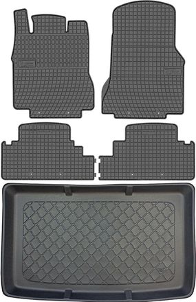 OEM Juego De Alfombrillas De Goma Para Coche Y Maletero Para Mercedes Clase A W168 Hatchback (1998-08.2004)
