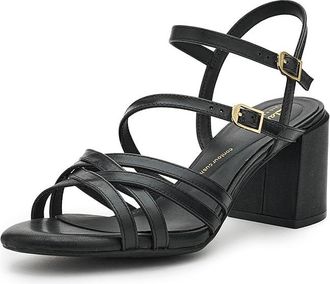 Clarks Ezoria Strap Womens Sandals Black Leather : 8.5 B - Medium