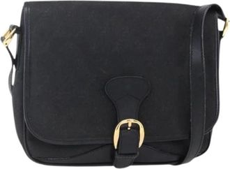 Gucci Pre-owned Cross Body Bags, female, Black, Size: ONE SIZE Pre-owned Canvas Cross Body Bag