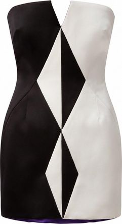 Versace Silk Duchesse Mini Dress