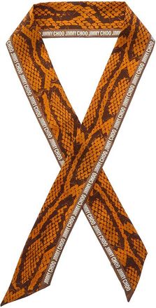 Jimmy Choo London Logo Silk Scarf