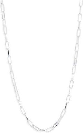 Nordstrom Rack Demi Fine Paperclip Chain Necklace in Silver at Nordstrom Rack