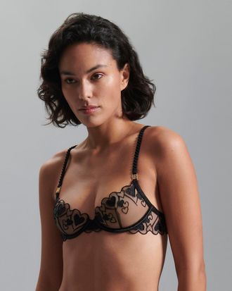 Bluebella Harlow Wired Bra Black - Black / 30DDD/F