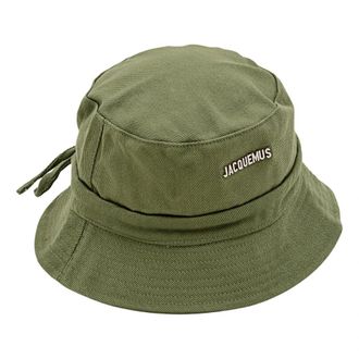 Jacquemus Cappello da pescatore - unisex - Hoeden - Groen - 58 CM - Katoen - Accessoires