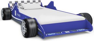 vidaXL Cama Con Forma De Coche De Carreras Para Ni&ntilde;os 90x200 Cm Azul Vidaxl