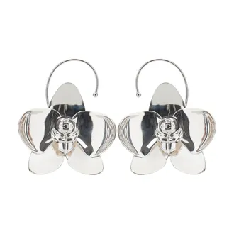 Casablanca Earrings, female, Gray, Size: ONE SIZE Orchid Ear Cuff