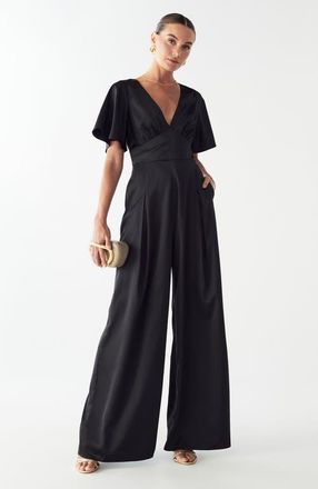 Willa Eloise Jumpsuit in Black at Nordstrom, Size 8