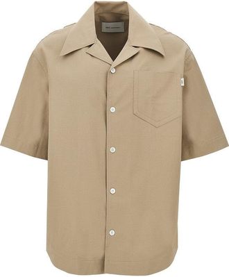 Ami Cotton gabardine bowling shirt Man S