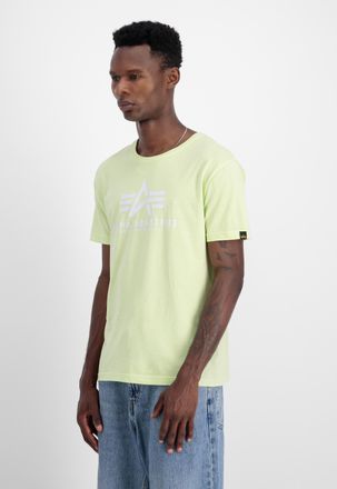 Alpha Industries T-Shirt ALPHA INDUSTRIES Basic T-Shirt BL, Herren, Gr. XL, gr&uuml;n (arctic lime), Obermaterial: 100% Baumwolle, Shirts T-Shirt