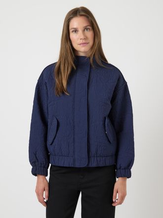 Y.A.S Blouson Y.A.S YASFIPURA LS QUILTED JACKET S. NOOS, Damen, Gr. 36, blau (navy blazer), Web, Obermaterial: 100% Polyester, unifarben, regular fit normal
