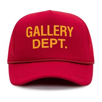 Gallery Dept. Logo Trucker Cap - male - Gallery Dept. - Hats & Caps - Red - ONE SIZE - Accessories