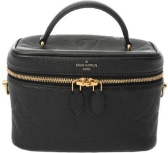 Louis Vuitton Noir Leather Vanity Bag (Pre-Owned)