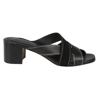 Tod's Tods, Heeled Mules, female, Black, Size: 6 1/2 US Heeled Mules