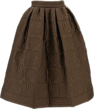 Moncler Falda Acolchada - Skirts - Mujer - Marr&oacute;n - XS