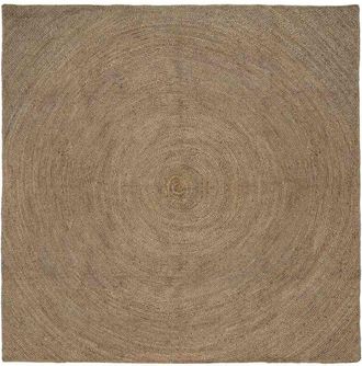 vidaXL Alfombras De &Aacute;rea Cuadrado Gris 200 X 200 Cm Yute Vidaxl