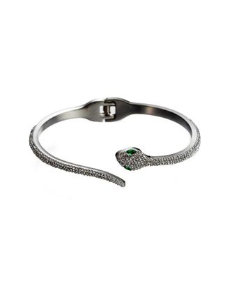 Eyecandy LA Eye Candy La Cz Noir Snake Bracelet