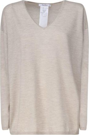 Max Mara Beige Cashmere Womens Sweater