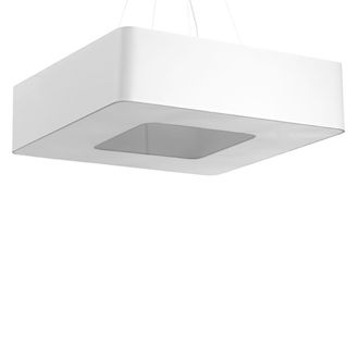 Sollux Lighting L&aacute;mpara de ara&ntilde;a blanco tela, pvc, acero alt. 112 cm
