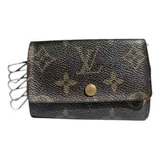 Louis Vuitton Pre-owned Accessories, female, Brown, Size: ONE SIZE Pre-owned Canvas Key-holder