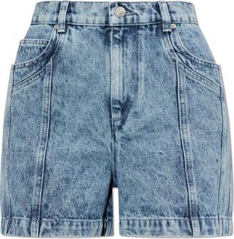 Isabel Marant Joely Denim Shorts - Dames - Denim shorts - Blauw - S - Denim - Korte Broeken