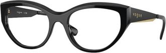 Vogue Eyewear Authentieke Bril met Topkwaliteit - Dames - Brillen - Zwart - 53 MM - Accessoires