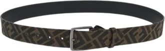 Fendi Pre-owned Belts, female, Brown, Size: ONE SIZE Pre-owned Zucca Canvas Belt