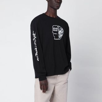 Brain Dead Black sweatshirt with logo prints