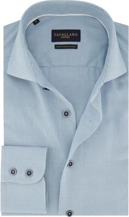 Cavallaro Overhemden, Heren, Blauw, XL, Katoen, Vernio Shirt